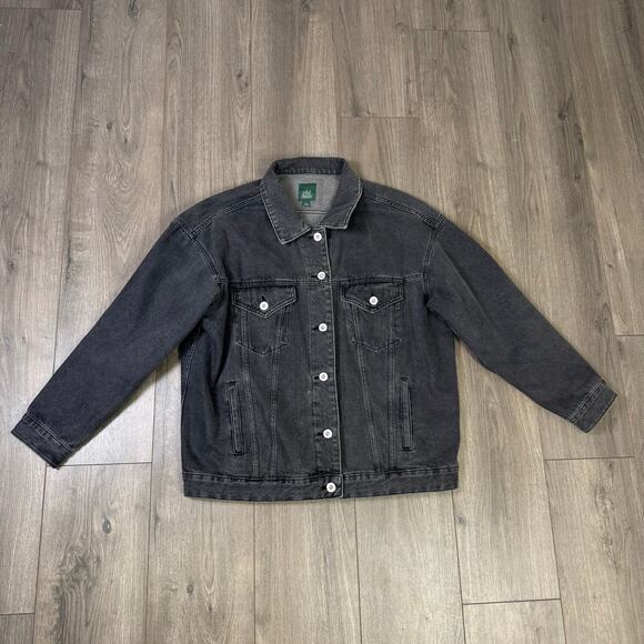 wild fable Jackets & Blazers - Wild Fable Cotton Button Up Long Sleeve Denim Jacket US Women's L